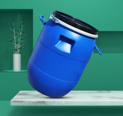 खुले शीर्ष रासायनिक बैरल 60L लोहे के हुप बैरल प्लास्टिक फैक्टरी स्पॉट आपूर्ति