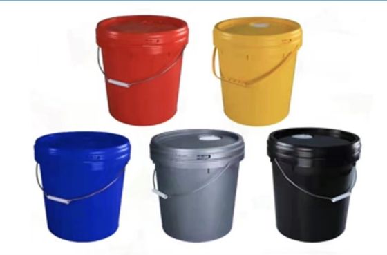 मोटा 1.4mm खाली प्लास्टिक पेंट बकेट रस्टप्रूफ मल्टीकलर 20L