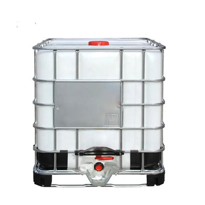 स्टैकेबल IBC केमिकल कंटेनर 1000L IBC प्लास्टिक टोट व्हाइट